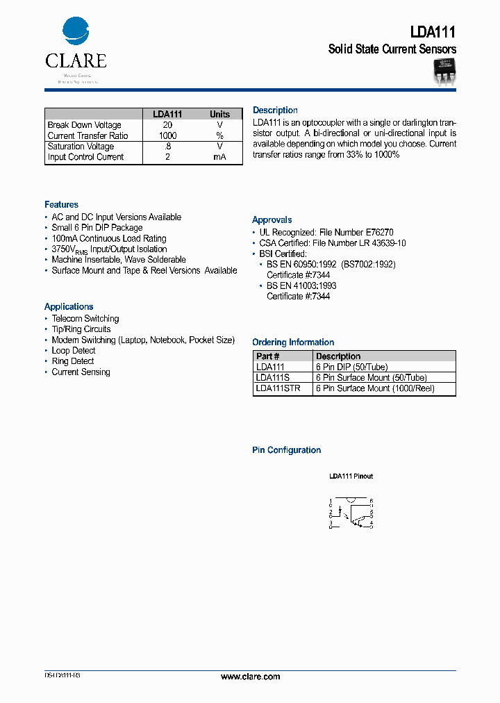 LDA111_420174.PDF Datasheet