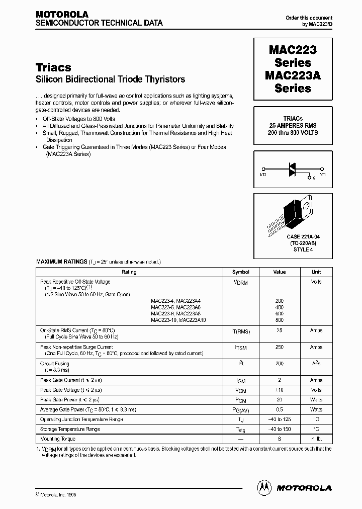 MAC223A4_407012.PDF Datasheet