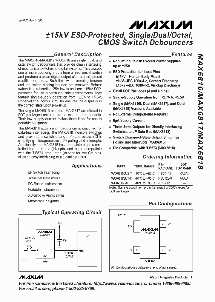 MAX6817_199287.PDF Datasheet