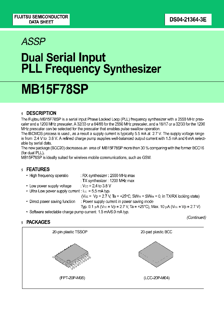 MB15F78SP_412622.PDF Datasheet
