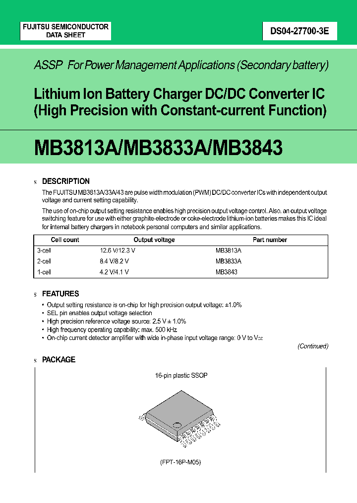 MB3813NBSP_242387.PDF Datasheet