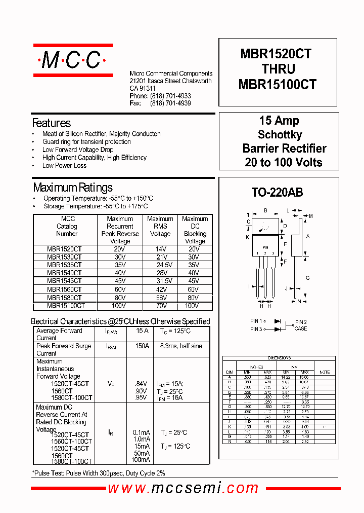 MBR1530CT_399873.PDF Datasheet