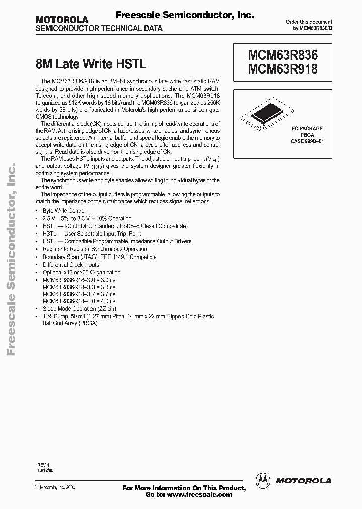 MCM63R836FC30_410574.PDF Datasheet