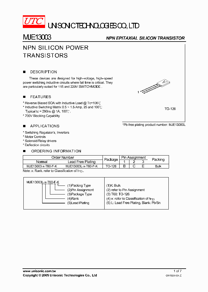 MJE13003_424731.PDF Datasheet