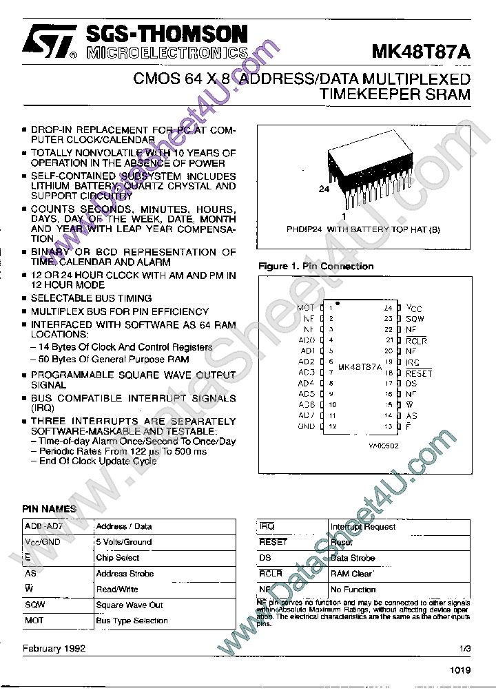 MK48T87A_413905.PDF Datasheet