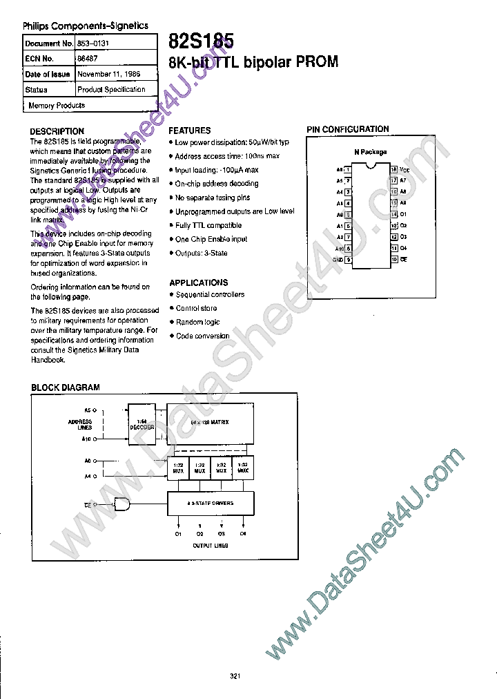 N82S185_400542.PDF Datasheet