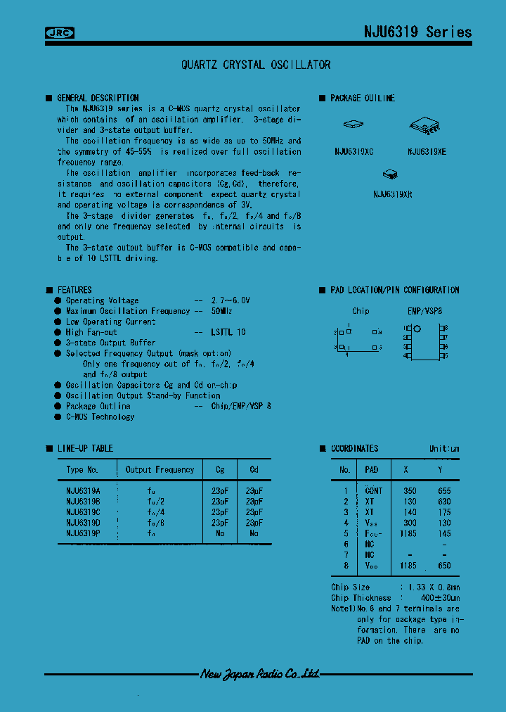 NJU6319AE_402382.PDF Datasheet