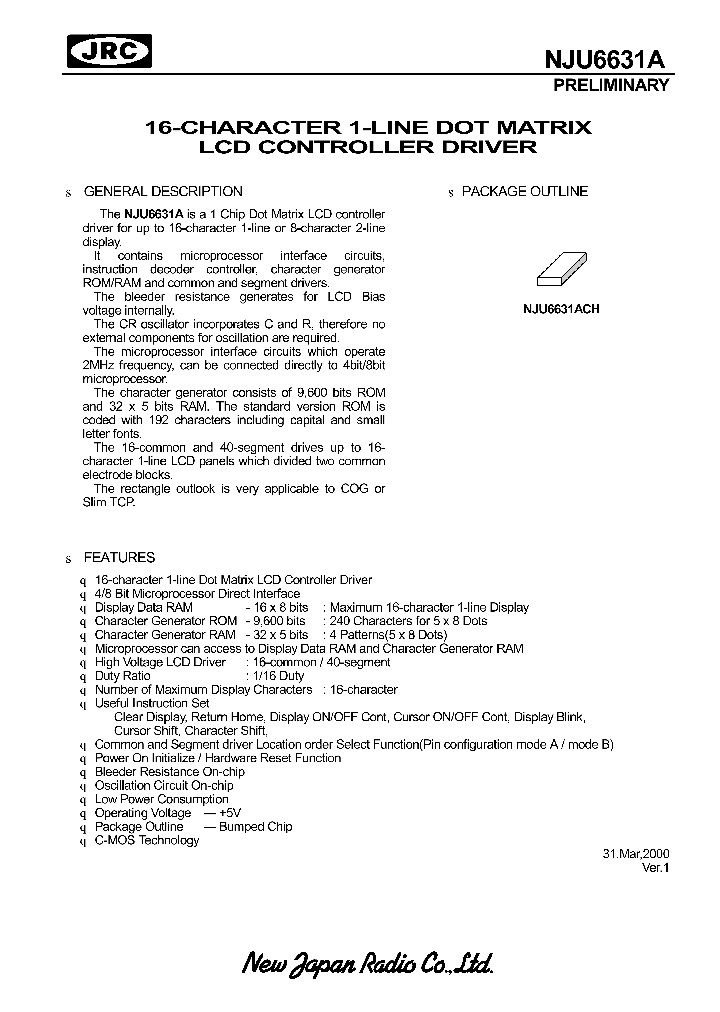 NJU6631A_419066.PDF Datasheet