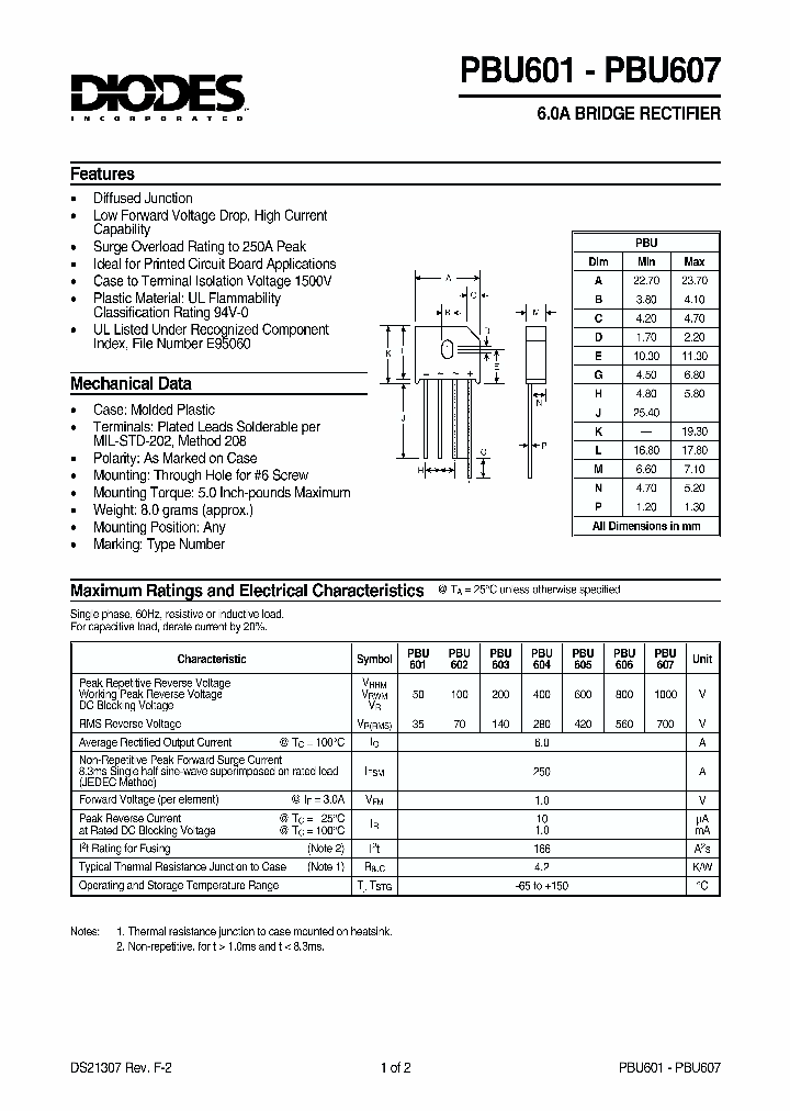 PBU603_61123.PDF Datasheet