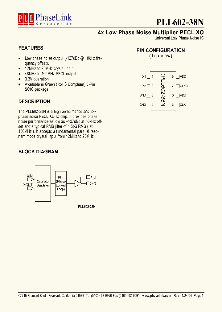 PLL602-38NSCL-R_409943.PDF Datasheet