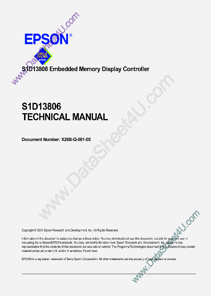 S1D13806_432398.PDF Datasheet
