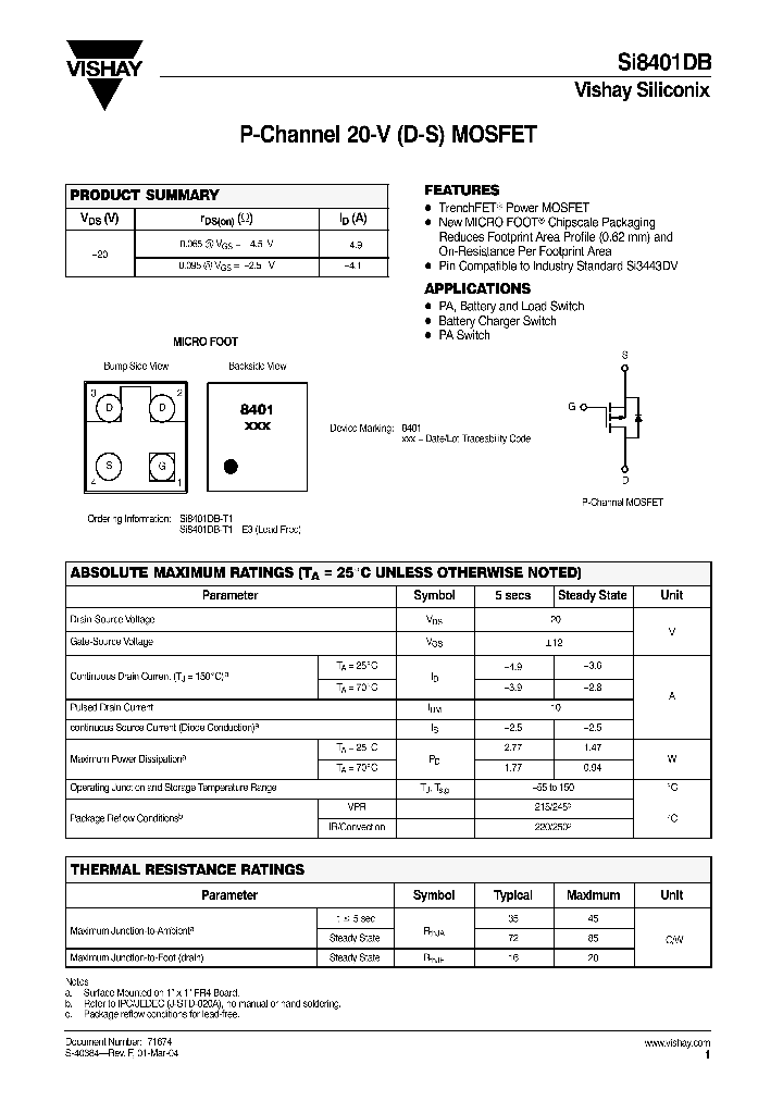 SI8401DB_262528.PDF Datasheet