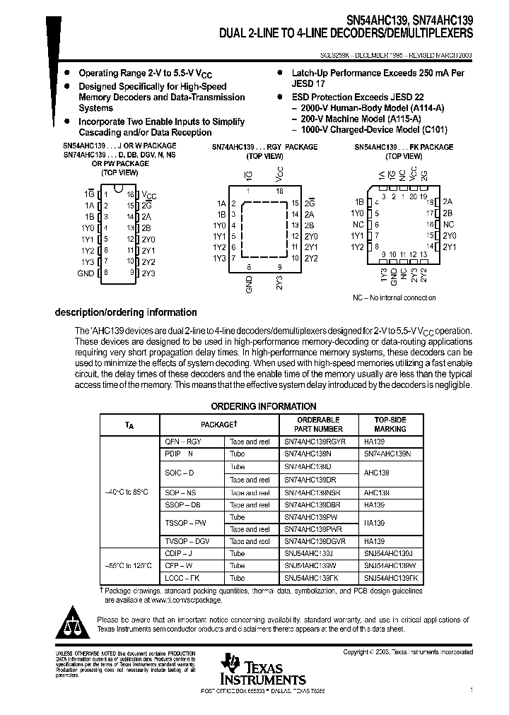 SN74AHC139DR_404187.PDF Datasheet