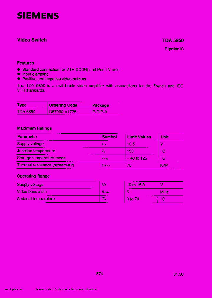 TDA5850_394571.PDF Datasheet