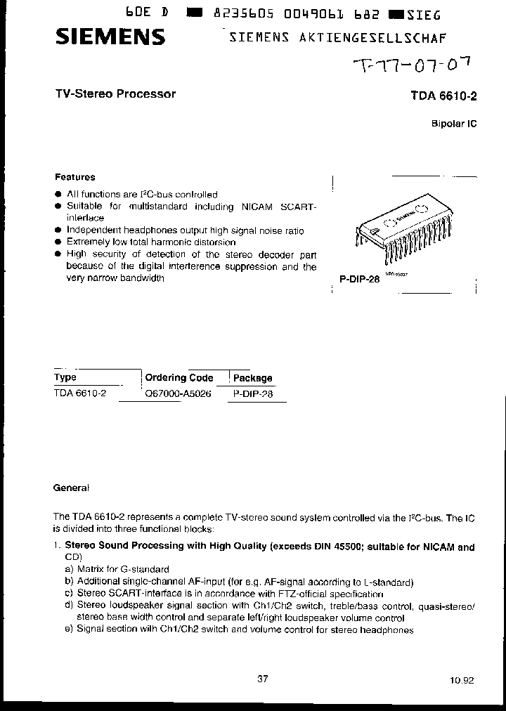 TDA6610-2_406691.PDF Datasheet