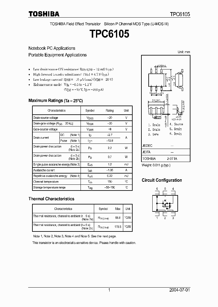 TPC6105_425969.PDF Datasheet