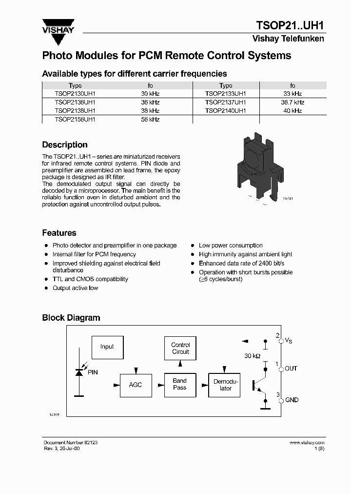 TSOP21UH1_396385.PDF Datasheet