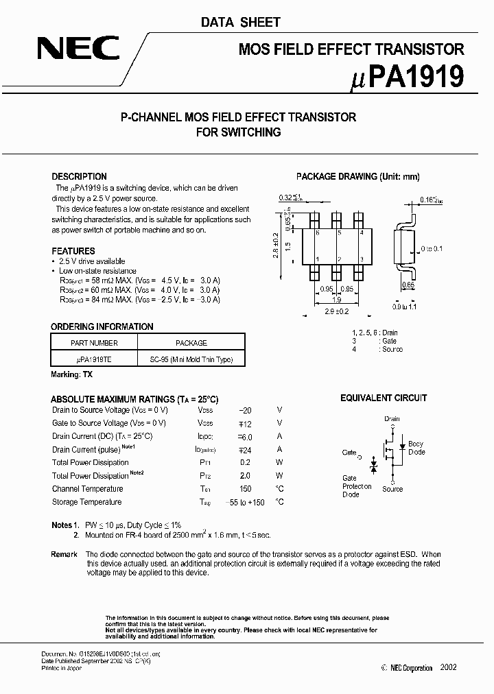 UPA1919_426712.PDF Datasheet