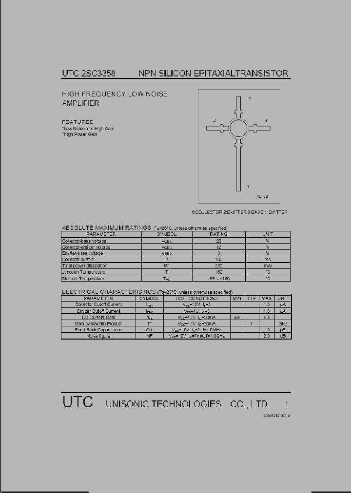 UTC2SC3358_398192.PDF Datasheet