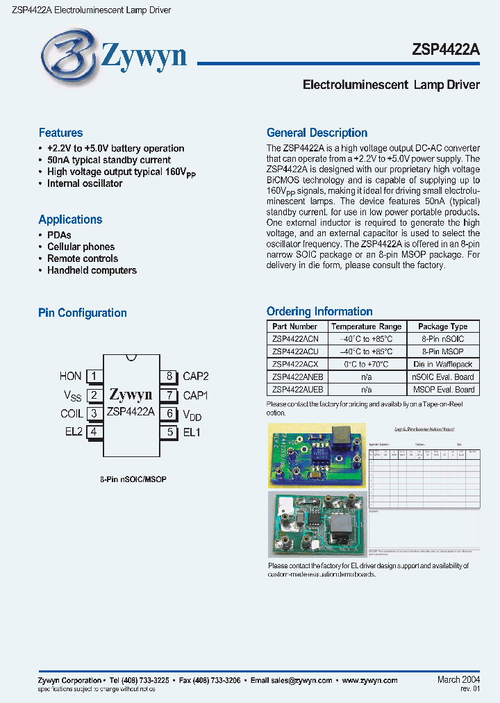 ZSP4422ACN_415687.PDF Datasheet