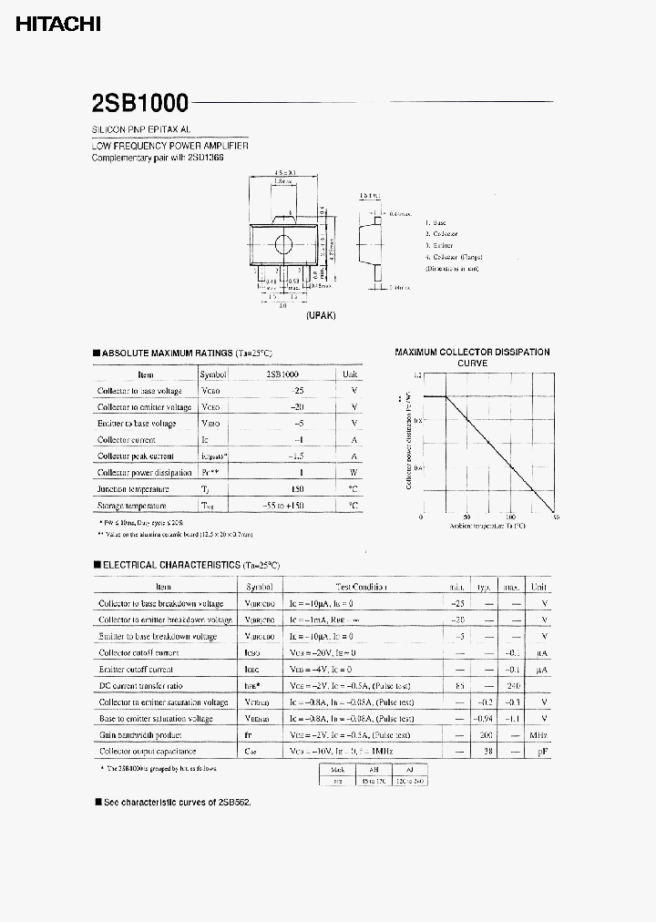 2SB1000_465193.PDF Datasheet