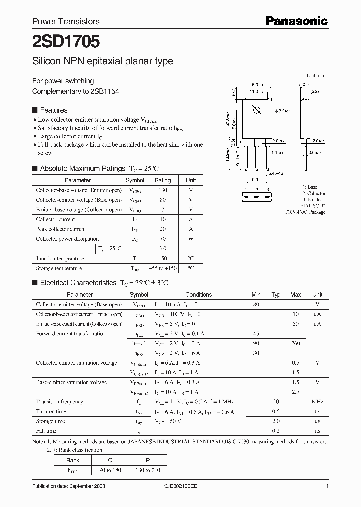 2SD1705_447865.PDF Datasheet