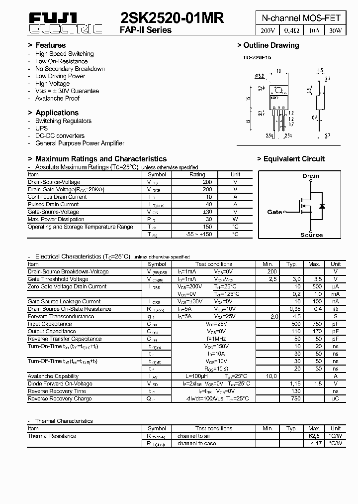 2SK2520-01MR_440037.PDF Datasheet