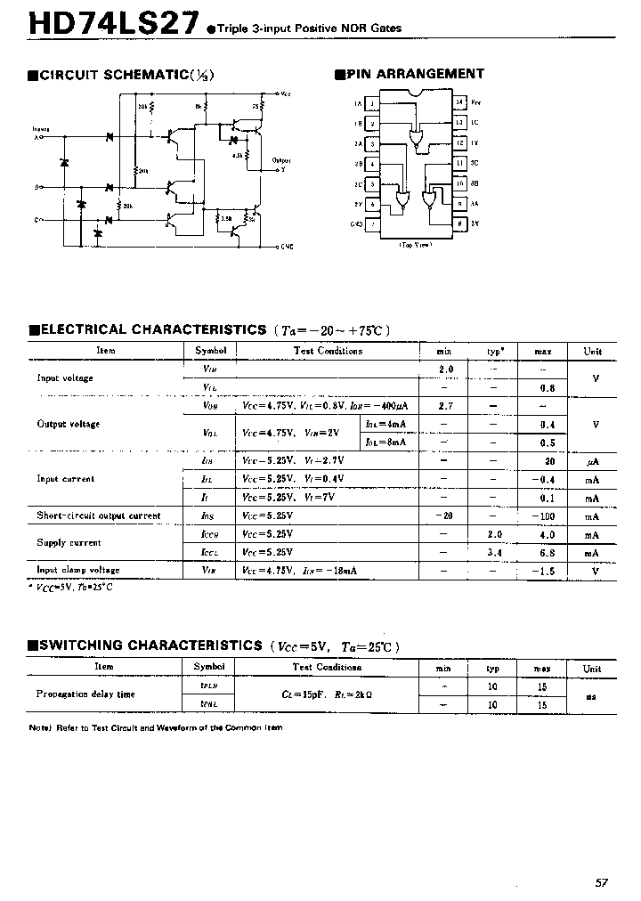 74LS27_448658.PDF Datasheet