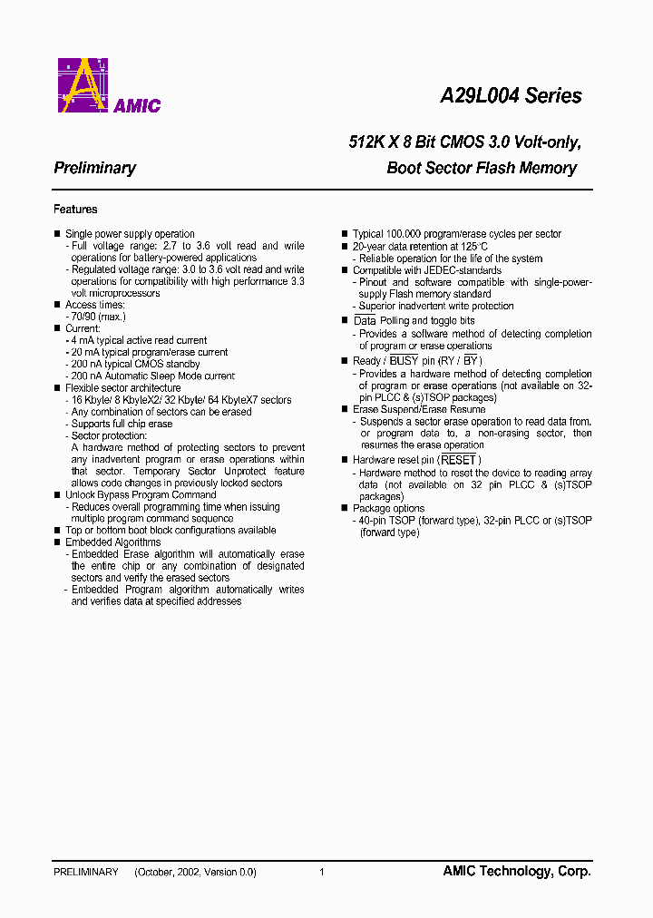 A29L004TL-90_67620.PDF Datasheet