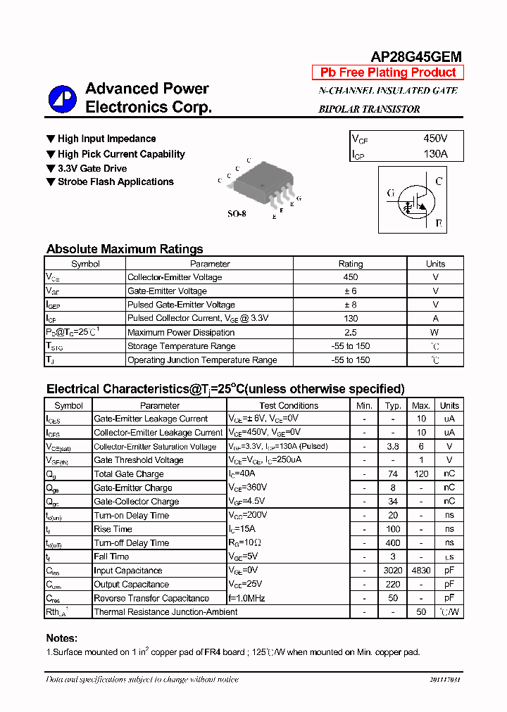 AP28G45GEM_462224.PDF Datasheet