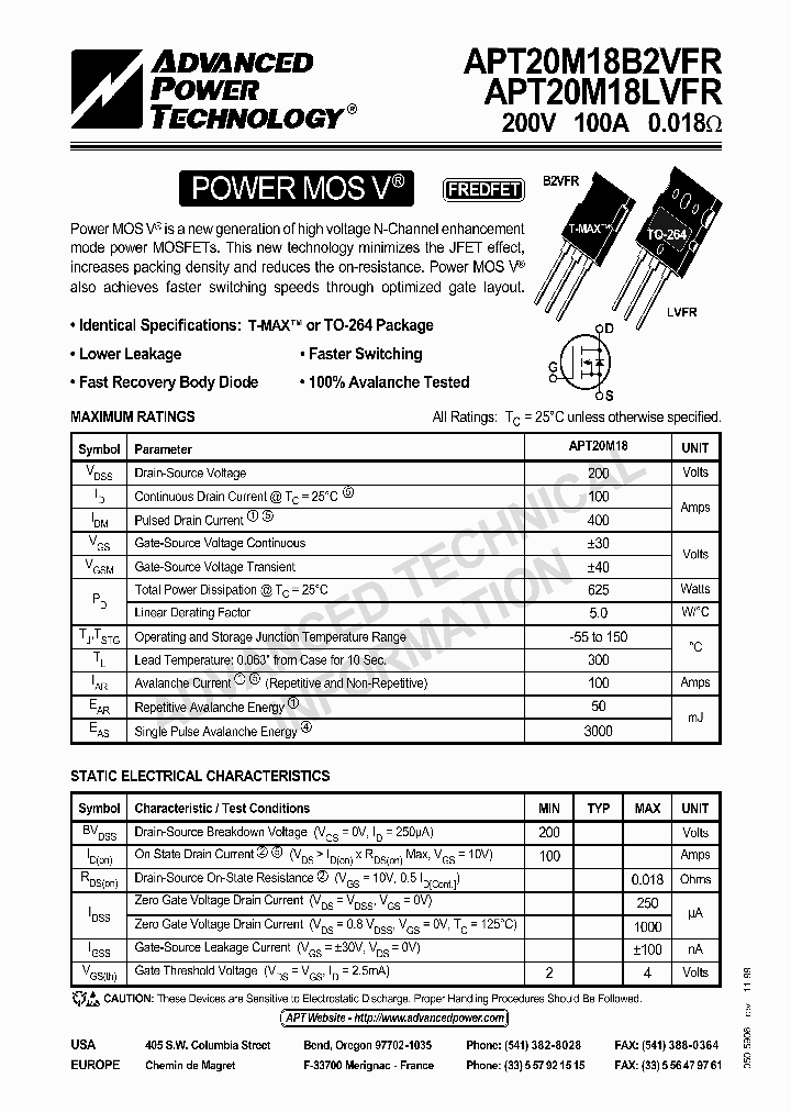 APT20M18LVFR_167286.PDF Datasheet