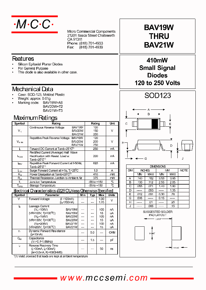 BAV20W_466581.PDF Datasheet
