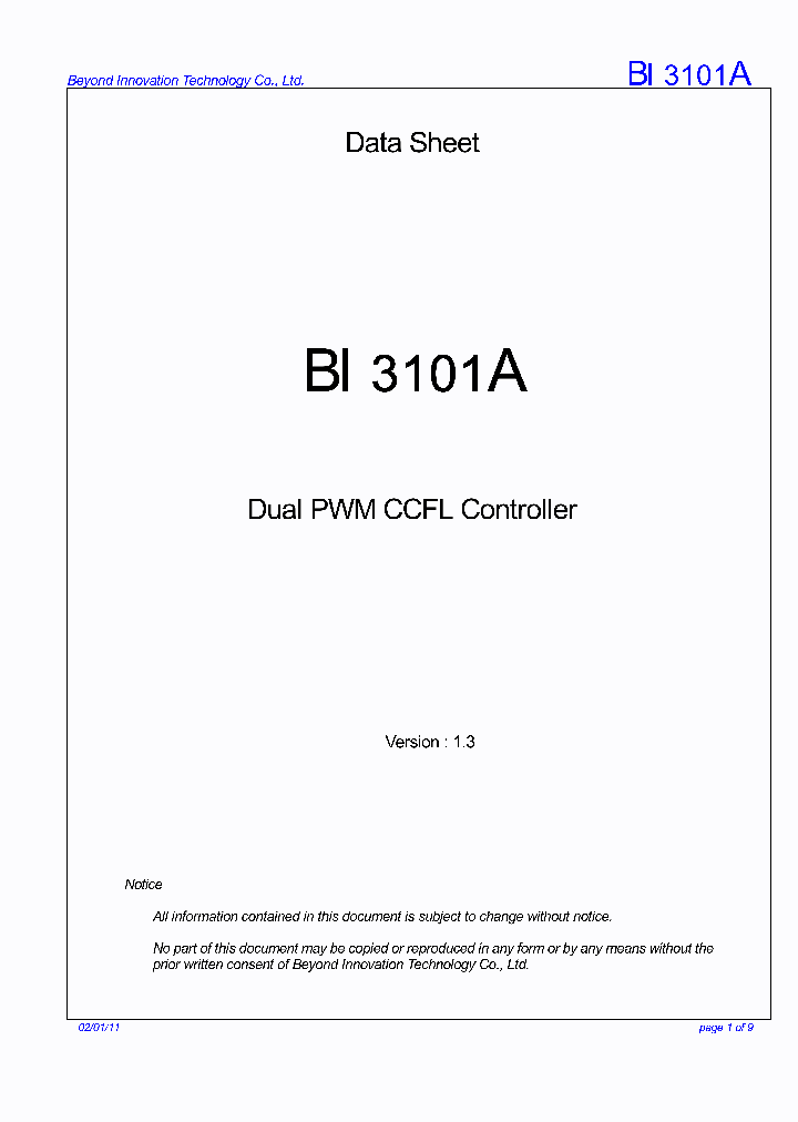 BI3101A_480708.PDF Datasheet