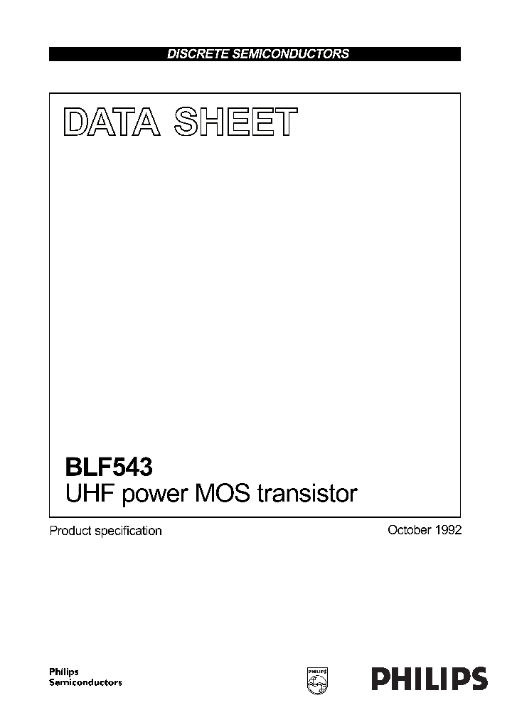 BLF543_442083.PDF Datasheet