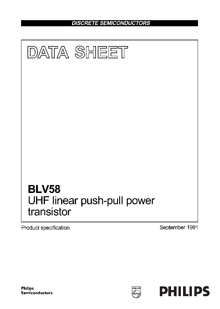 BLV58_437225.PDF Datasheet