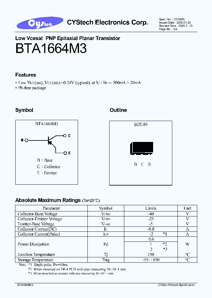 BTA1664M3_485783.PDF Datasheet