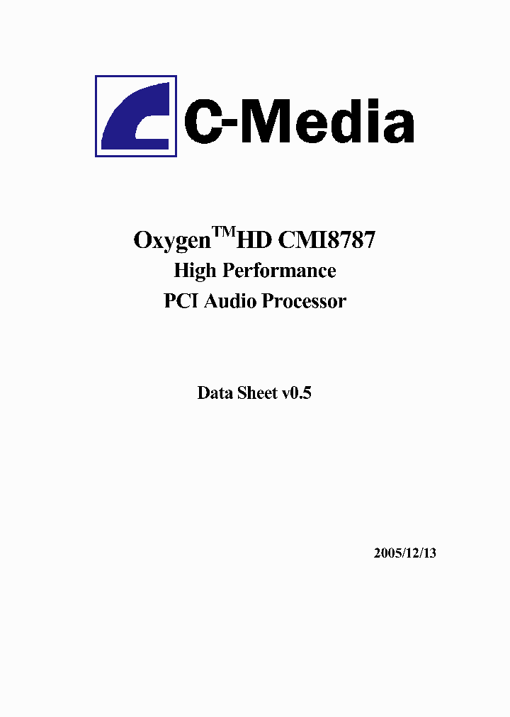 CMI8787_474466.PDF Datasheet