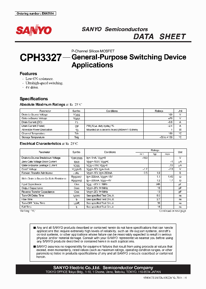 CPH3327_467709.PDF Datasheet