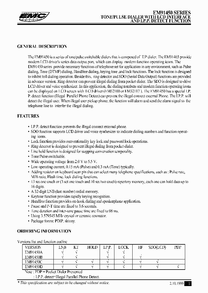 EM91450B_28126.PDF Datasheet