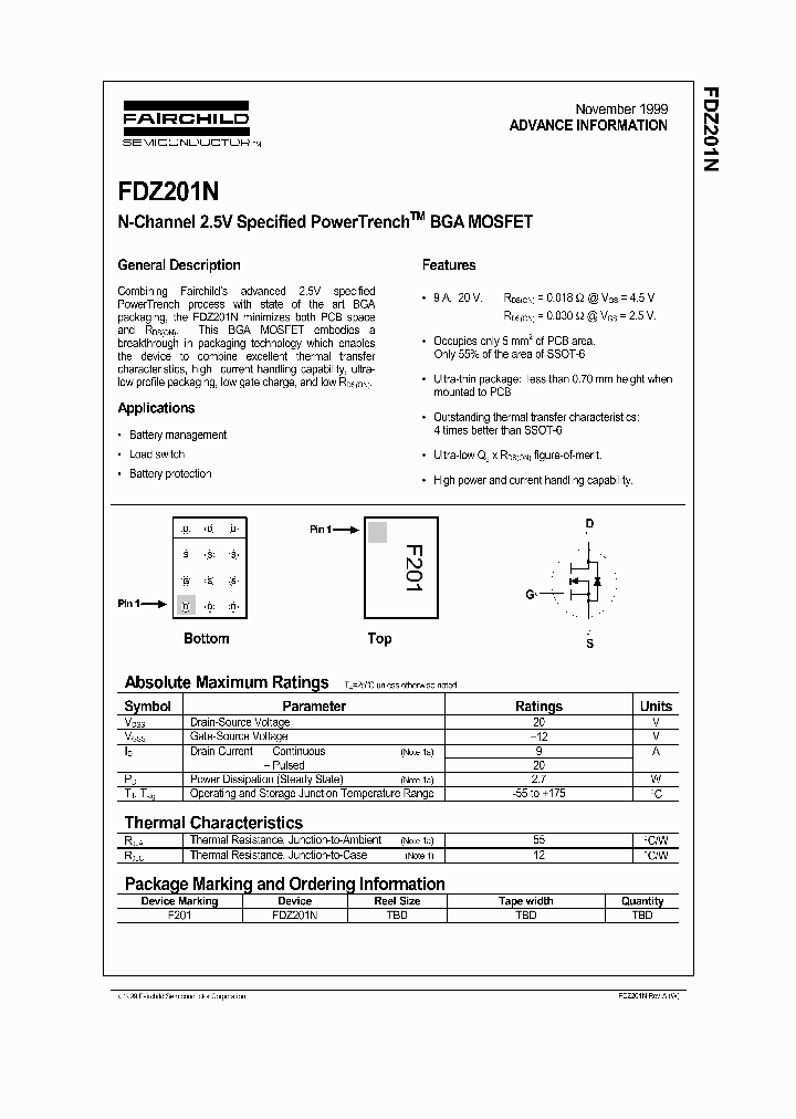 FDZ201N_463207.PDF Datasheet