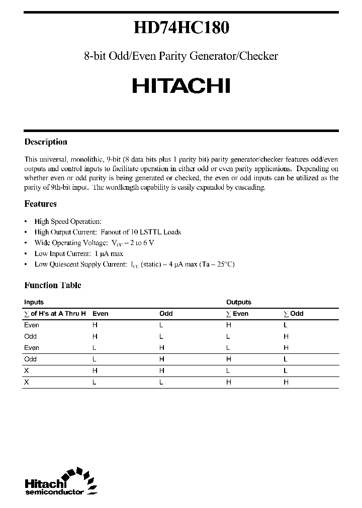 HD74HC180_451958.PDF Datasheet