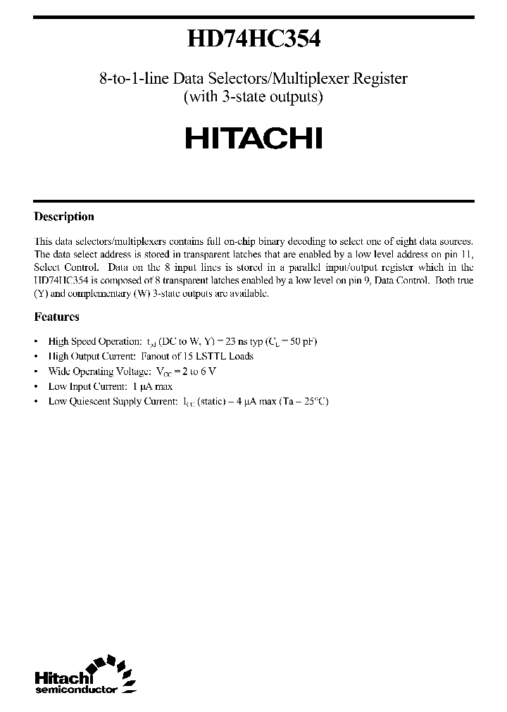 HD74HC354_462117.PDF Datasheet
