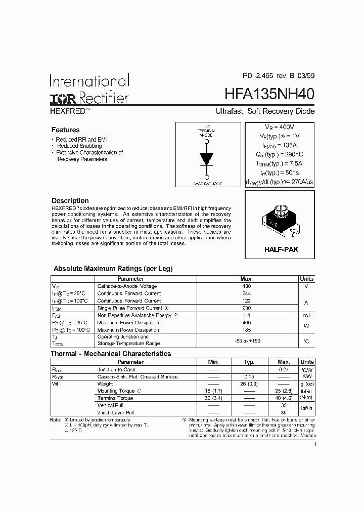 HFA135NH40_471519.PDF Datasheet