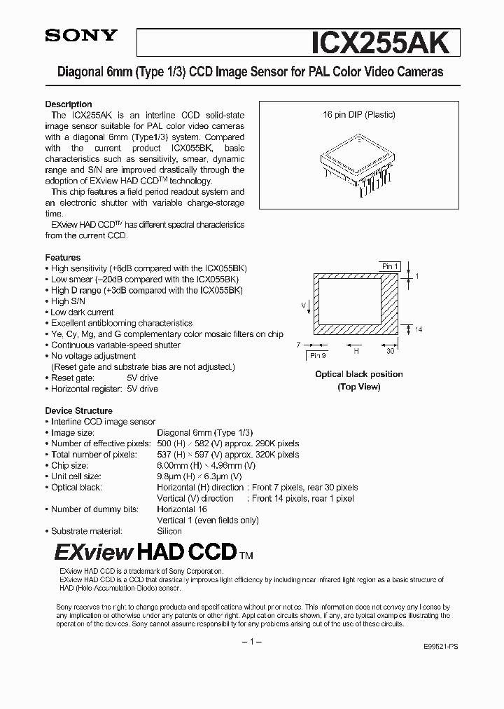 ICX255AK_191624.PDF Datasheet