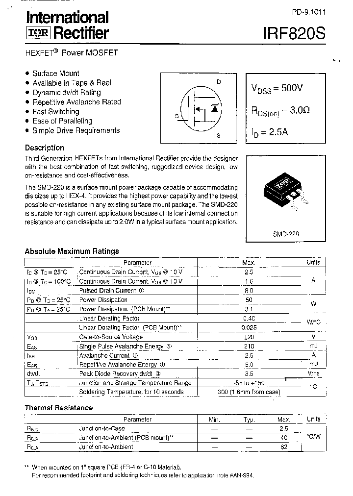 IRF820S_194636.PDF Datasheet