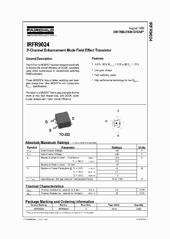 IRFR9024_450480.PDF Datasheet