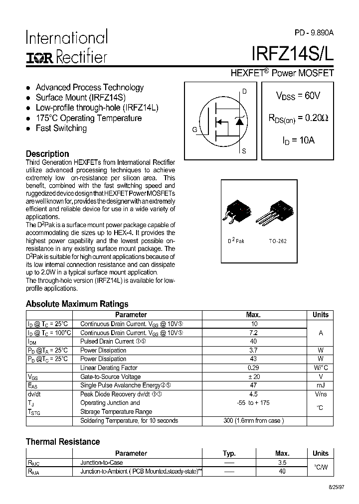 IRFZ14S_470882.PDF Datasheet