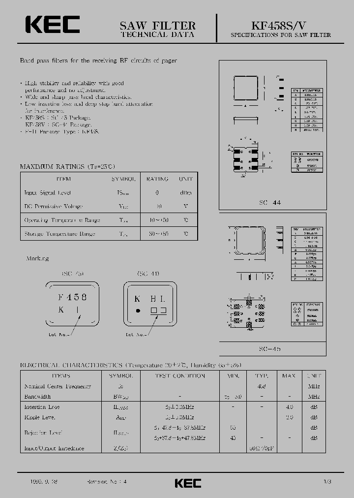 KF458S_451699.PDF Datasheet