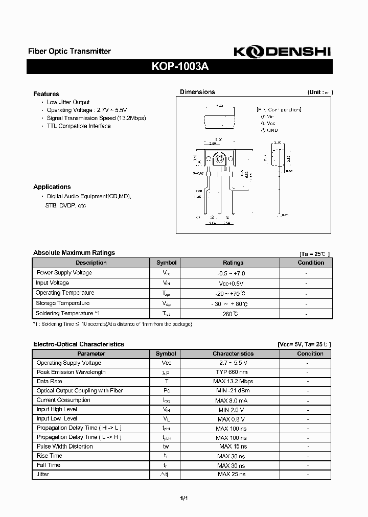 KOP-1003A_452088.PDF Datasheet