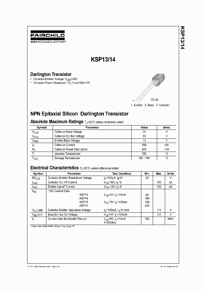 KSP13_267630.PDF Datasheet